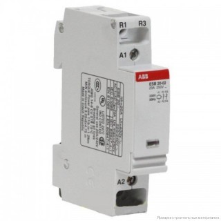 ESB-20-02 220V GHE3211202R0006 AC ABB 1-модульный контактор 20А, контакты 2 Н.З.
