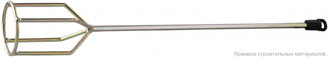 Миксер Зубр оцинкованный, для гипсовых смесей и наливных полов, 100х590 мм 06035-10-59