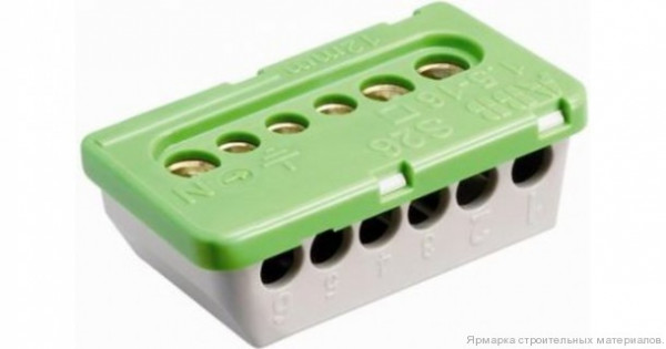 Клеммник винтовой ABB N3x16- 3х6 мм PEK/S06