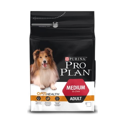 Сухой корм Purina Pro Plan для взрослых собак средних пород с комплексом OPTIBALANCE с высоким содержанием курицы, пакет, 7 кг 12377413