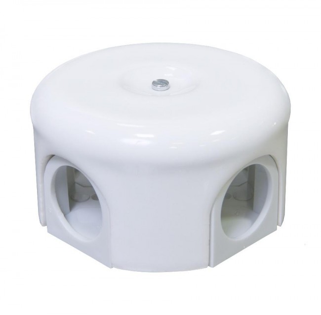 Lindas 33510 Распределительная коробка керамическая D90мм (Белый)