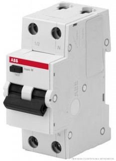 ABB BMR415 2П 30 мА C16A Basic M 1P+N Автоматический выключатель дифференциального тока