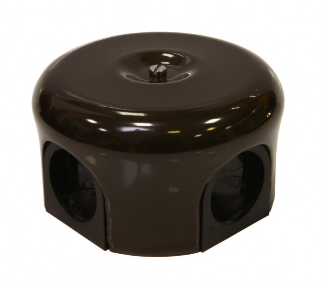 Lindas 33512 Распределительная коробка керамическая D90мм (Коричневый)
