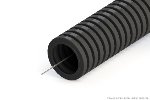 Труба ПНД гофрированная(гофра ПНД для кабеля) с зондом 16мм (уп.100м)