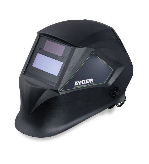 Маска сварочная AYGER Ф1 Хамелеон 90x35 мм, DIN 3/11