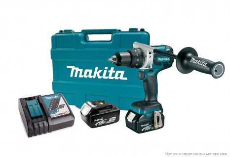 Аккумуляторная дрель-шуруповёрт Makita DDF481RTE
