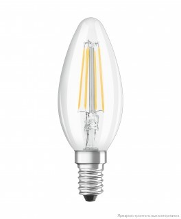 Лампа светодиодная LED STAR CLASSIC B 40 4W/827 230V FIL E14 FS1 OSRAM