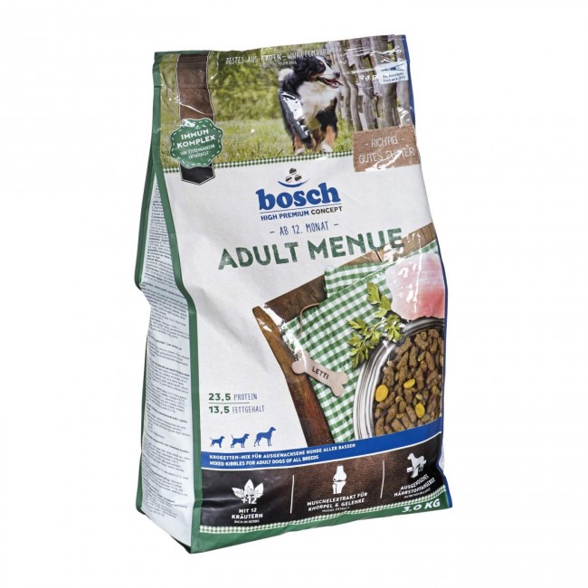 Сухой корм Bosch Adult Menue для взрослых собак, смесь мясных и овощных гранул - 3 кг