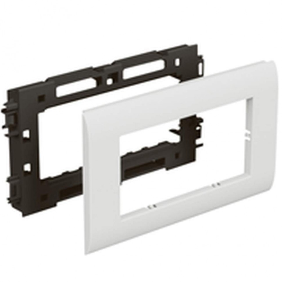 638003 Legrand Metra Суппорт с рамкой для ЭУИ Mosaic (4 мод.) для 85х50/100х50/130х50 638003 Legrand Metra Суппорт с рамкой для ЭУИ Mosaic (4 мод.) для 85х50/100х50/130х50