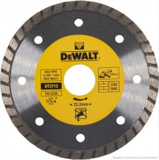 Алмазный диск DeWalt DT 3712