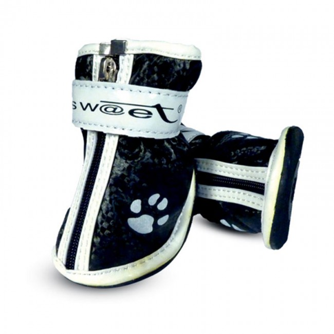 Triol YXS083-0 Ботинки для собак черные размер 40*30*40мм с"лапками" 