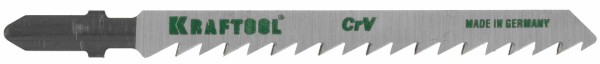 Полотна KRAFTOOL, T101B, для эл/лобзика, Cr-V, по дереву, ДСП, ДВП, чистый рез, EU-хвост., шаг 2,5мм, 75мм, 2шт 159511-2,5