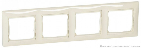 Рамка 4 поста  Слоновая кость Legrand Valena 774354