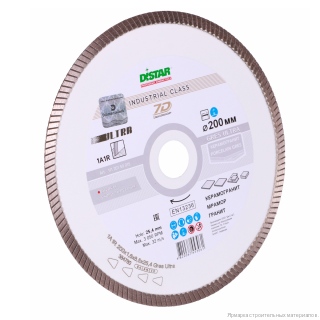 Диск алмазный отрезной 200x1.6x25.4 Di-Star 1A1R Gres Ultra 11120159015 Диск алмазный отрезной 200x1.6x25.4 Di-Star 1A1R Gres Ultra 11120159015