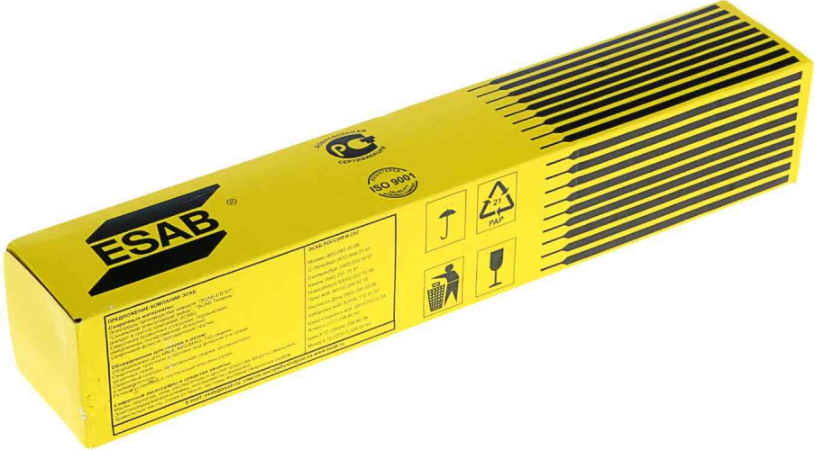 Электроды СВЭЛ ESAB ОК 4600P 3мм(уп.5,3кг.) Электроды СВЭЛ ESAB ОК 4600P 3мм(уп.5,3кг.)