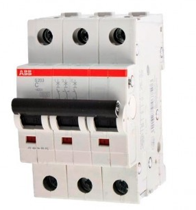 S203/C16 ABB Автоматический выключатель 3п 16A, 6kA