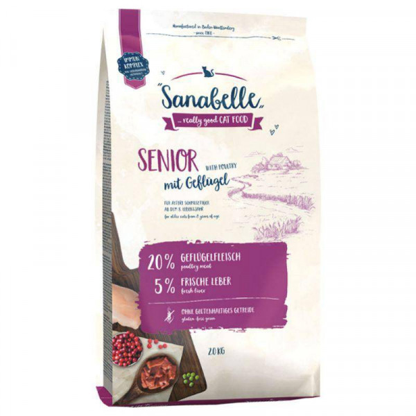 Корм Sanabelle Senior полнорационный для пожилых кошек 2 кг