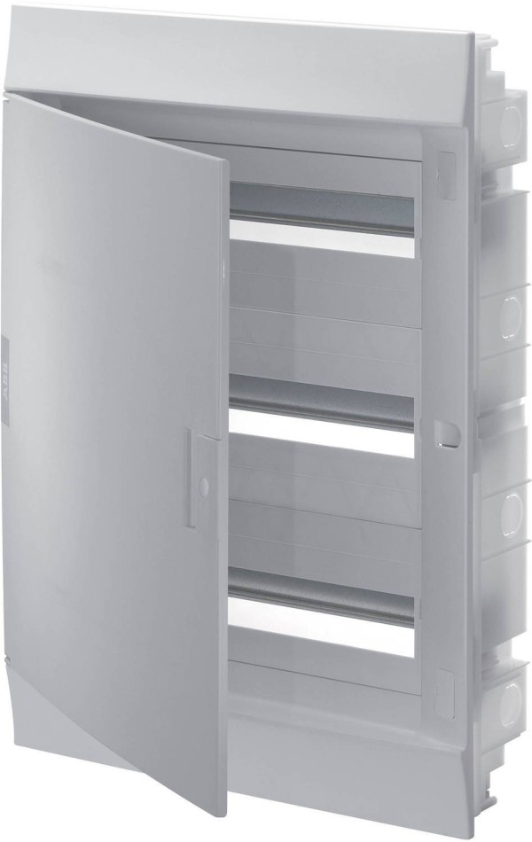 Бокс ABB в нишу Mistral41 54М непрозрачная дверь с шиной N/PE  1SLM004102A1109