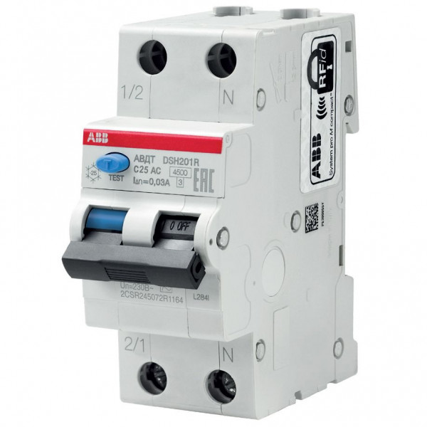 Автомат дифференциального тока ABB DSH201R C20 30MA тип АС