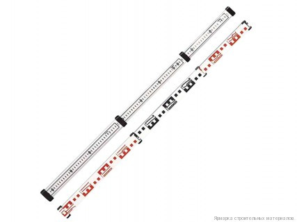 Рейка нивелирная телескопическая SIL 4м