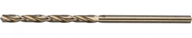 Сверло по металлу ЗУБР 4-29626-057-2.5, цилиндрический хвостовик, быстрорежущая сталь Р6М5К5, класс точн. А1, 2,5х57мм