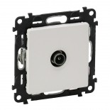 Legrand 753067 Розетка TV проходная 14Дб+накладка 754760 Legrand Valena Life (Белый)