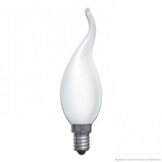 Лампа накаливания свеча на ветру 40W Е14 матовая Лампа накаливания свеча на ветру 40W Е14 матовая