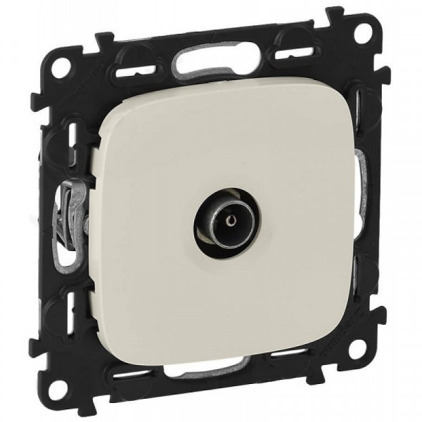 Legrand 753051 Valena Allure (Сл.Кость) Розетка TV одиночная 1.5Дб+накладка 754766 Legrand