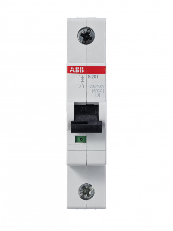 S201/B6 ABB Автоматический выключатель 1п 6A, 6kA