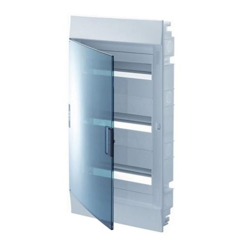 Бокс в нишу ABB Mistral41 54М зеленая прозрачная дверь с шиной N/PE 1SLM004101A1209