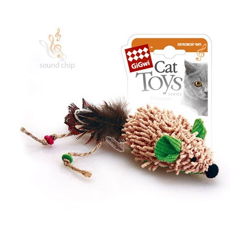 Игрушка для кошек GiGwi Cat Toys Мышка со звуковым чипом (75030)