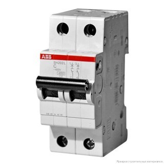 Автоматический выключатель ABB 2п SH202L C10 4.5кА 