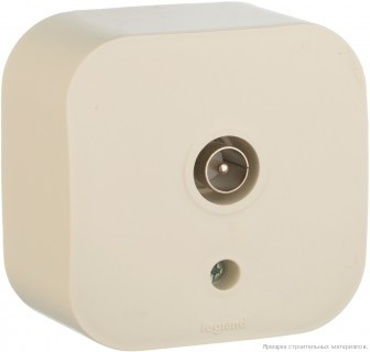 Розетка TV Слоновая кость Legrand Quteo 782245