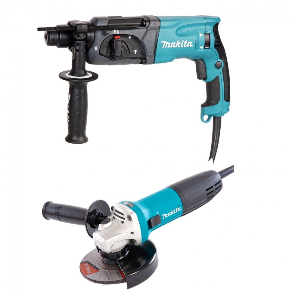Набор инструмента Makita DK0120 (перфоратор HR2470+УШМ GA5030)