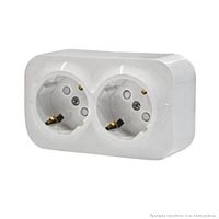 Розетка двойная 2Х2К+З с шторкой Белый Legrand Quteo 782223 Розетка двойная 2Х2К+З с шторкой Белый Legrand Quteo 782223