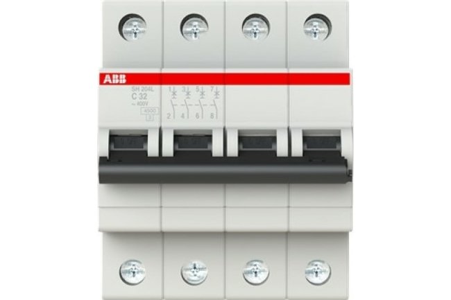 Автоматический выключатель ABB 4-полюсный S204 C32 2CDS254001R0324