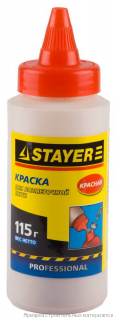 Краска для разметочных шнуров STAYER красная, 2-06401-2