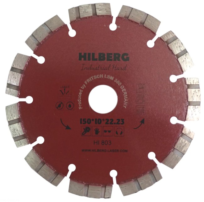 Диск алмазный отрезной Hilberg HI803 Industrial Hard (150x22.23 мм) 