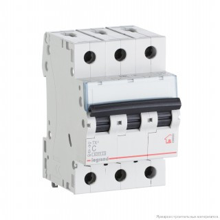 404056 Автоматический выключатель Legrand TX3 C16A 3П 6000