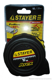 Рулетка 10м STAYER Arex 3410-10