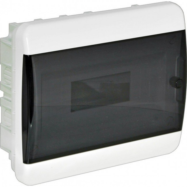 Щит встраиваемый Tekfor 12 модулей IP41 прозрачная черная дверца BVK 40-12-1