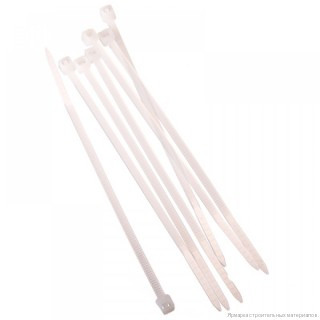 Кабельная стяжка 4х300 белая (уп.100шт)