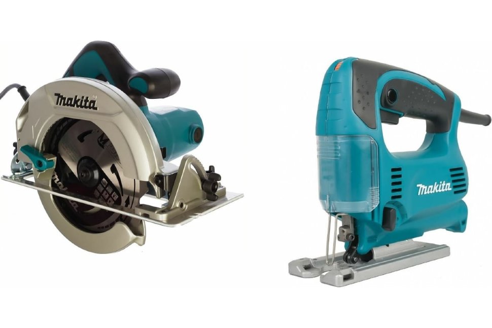 Набор электроинструментов Makita DK0167: лобзик 4329 + дисковая пила HS7601