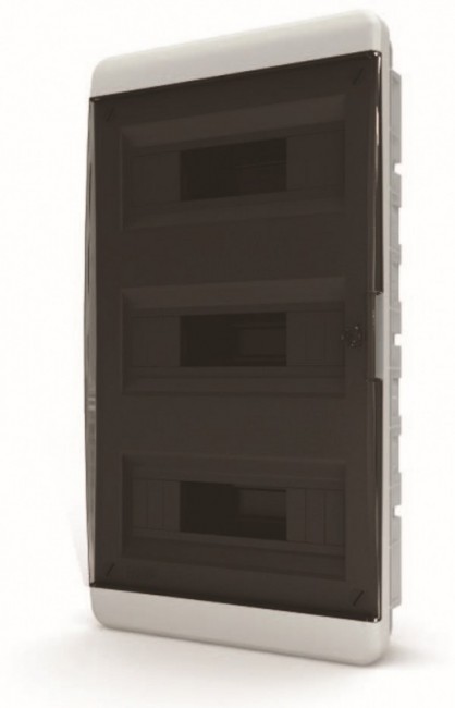 Щит встраиваемый Tekfor 36 модулей IP41 прозрачная черная дверца BVK 40-36-1