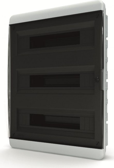 Щит встраиваемый Tekfor 54 модуля IP41 прозрачная черная дверца BVK 40-54-1