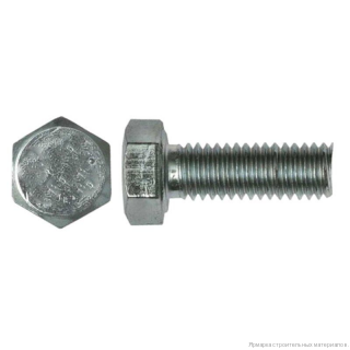 Болт оцинкованный с шестигранной головой  М6x30