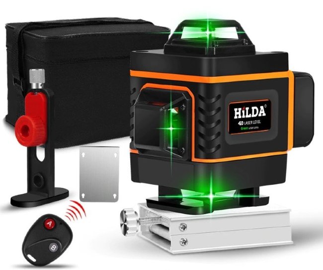 Лазерный нивелир 4D Hilda laz02