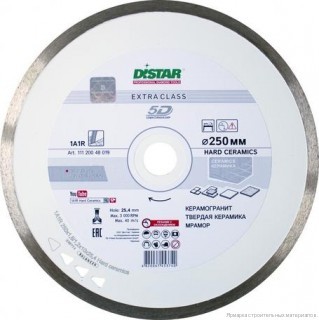 Диск алмазный Distar 1A1R Hard ceramics 250*1,6*10*25,4 (111 200 48 019)