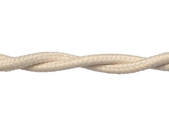 Ретро провод матерчатый 2*2.5 RETRIKA RP-22506 (Слоновая кость)(50м)
