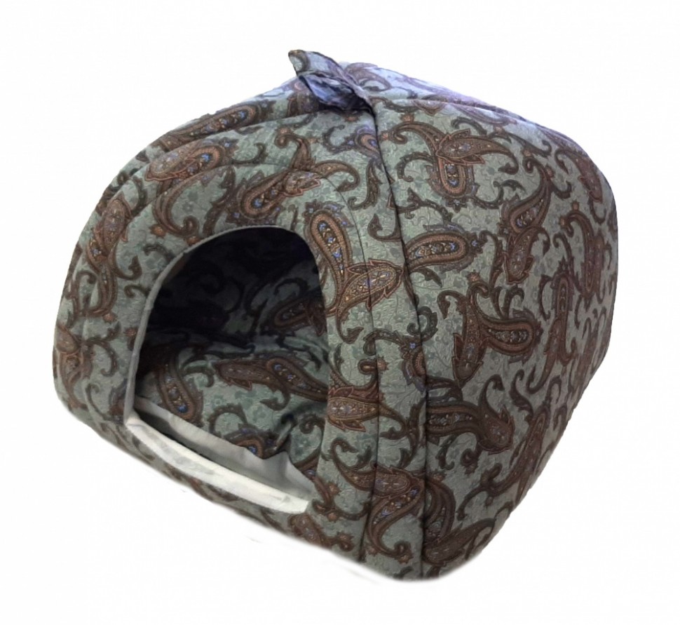 Домик для кошек и собак Petsuper Юрта (Индийский мотив) 44см*44см*35см